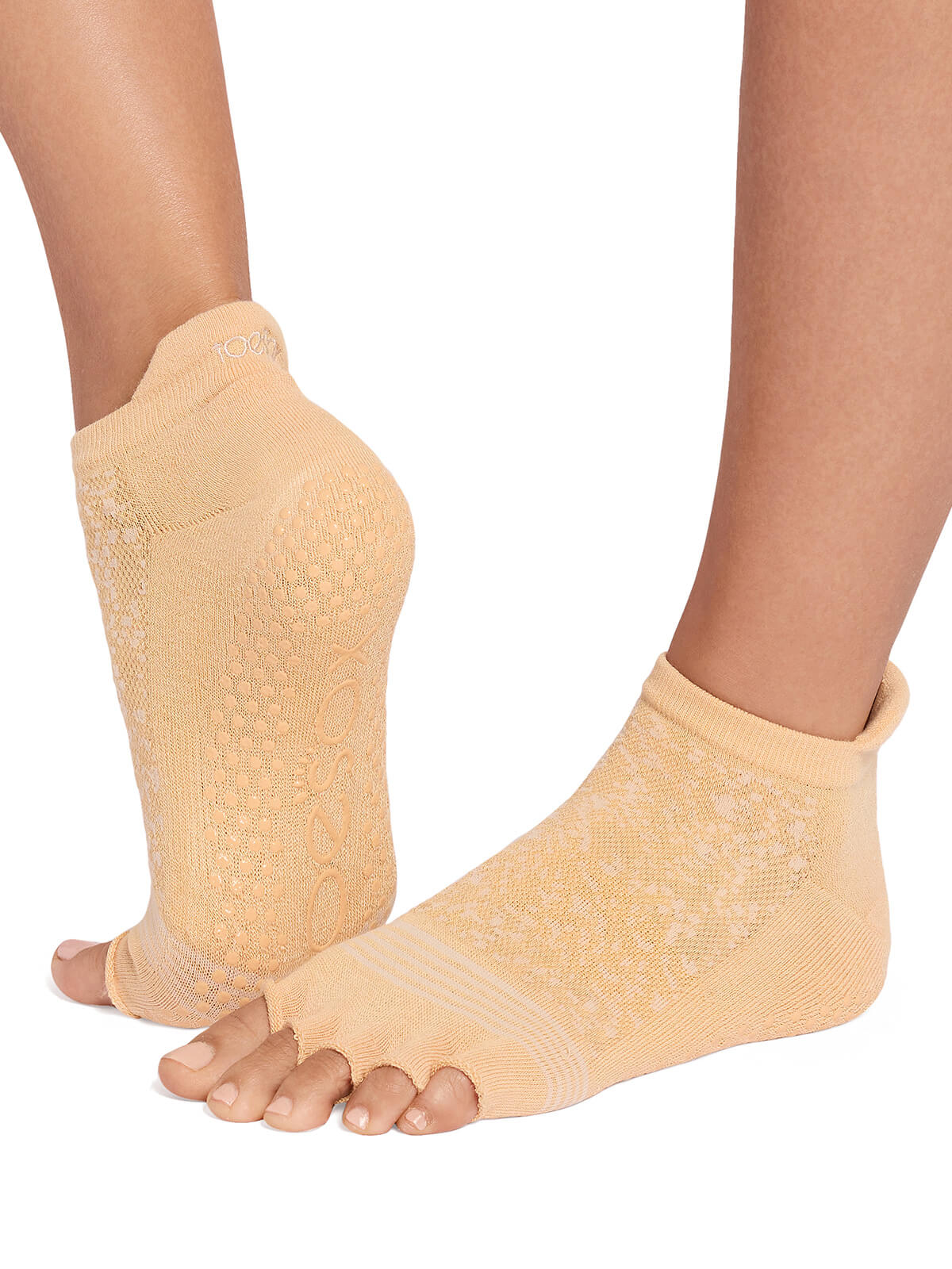 [ToeSox] Low Rise Tec ローライズ テック（Half-Toe／つま先なし） グリップ ソックス ／ ヨガ ピラティス 滑り止め付 靴下 26SS_D1