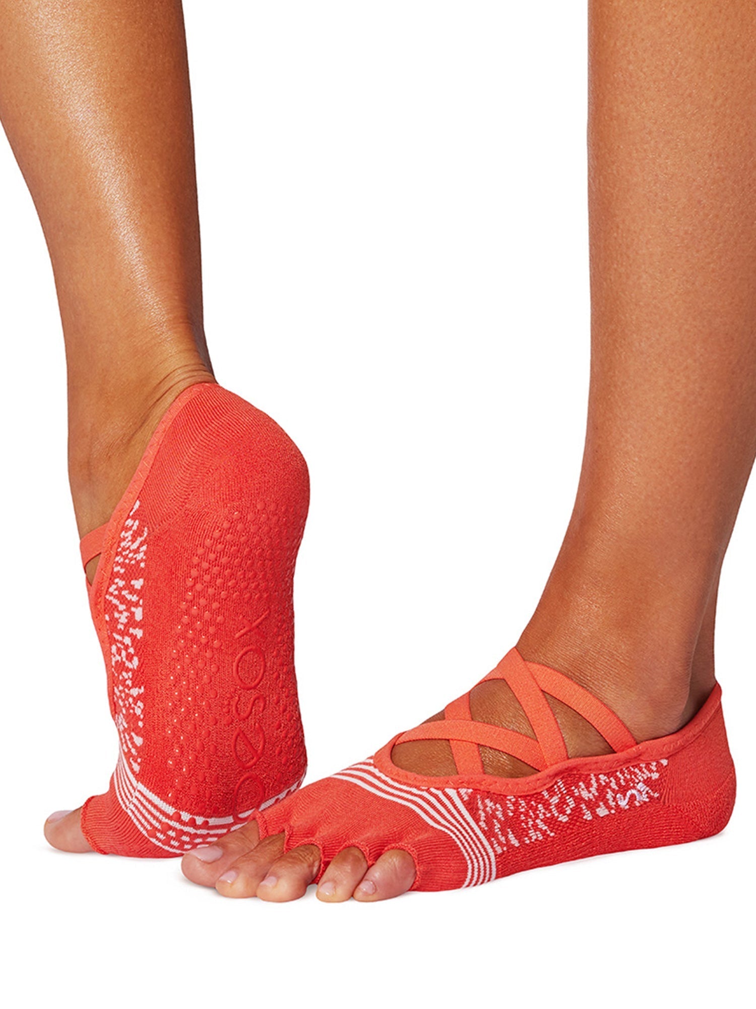 [ToeSox] Elle Tec Elle Tec (Half-Toe/No Toe) Tech Grip Socks/Yoga Pilates Anti-Slip Socks 25SS_D1 2501