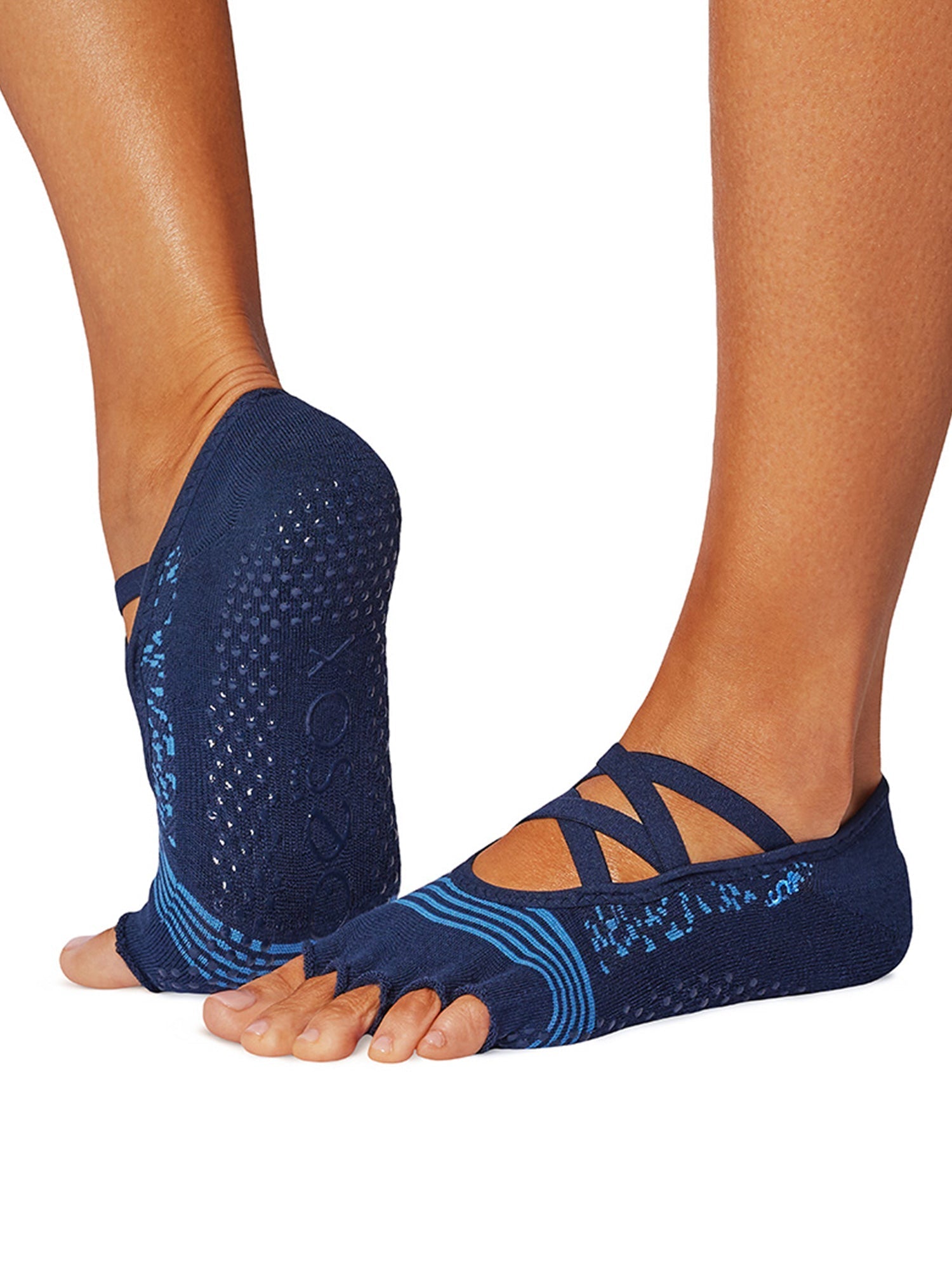 [ToeSox] Elle Tec Elle Tec (Half-Toe/No Toe) Tech Grip Socks/Yoga Pilates Anti-Slip Socks 25SS_D1 2501