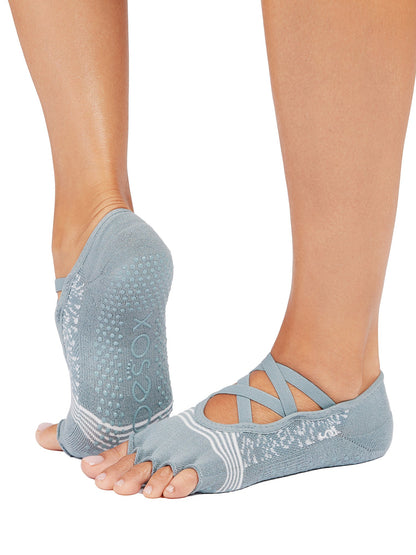 [ToeSox] Elle Tec エル テック（Half-Toe／つま先なし） テック グリップ ソックス／ ヨガ ピラティス 滑り止め付 靴下 26SS_D3
