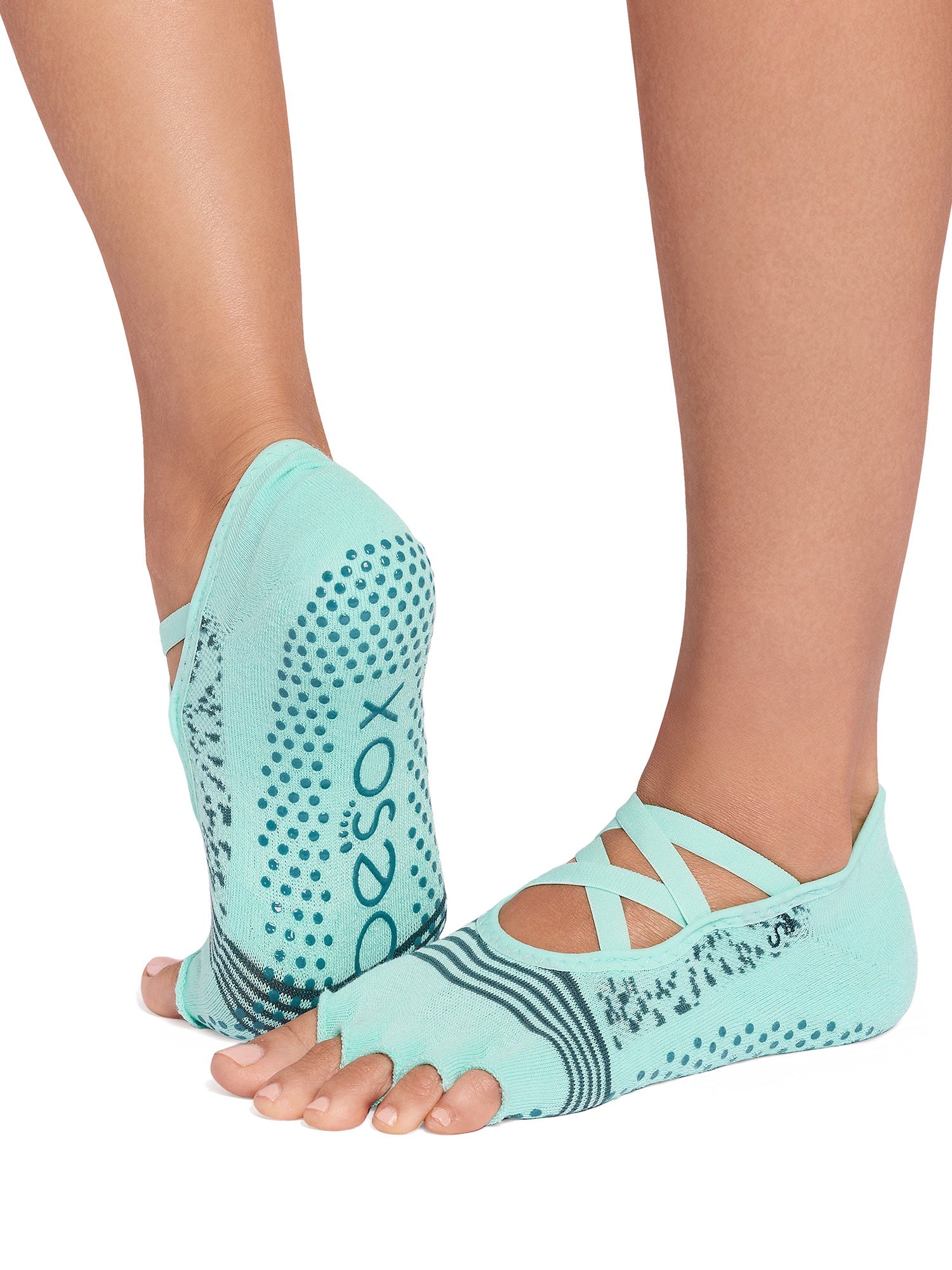 最大28%OFF[限定SALE][ToeSox] Elle Tec エル テック（Half-Toe／つま先なし） テック グリップ ソックス／ ヨガ ピラティス 滑り止め付 靴下 CORE [EX]