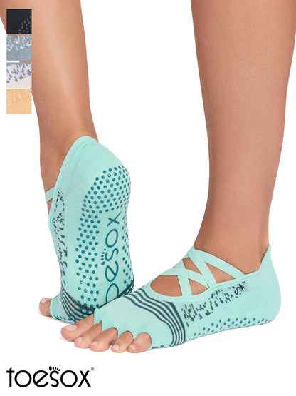 [ToeSox] Elle Tec エル テック（Half-Toe／つま先なし） テック グリップ ソックス／ ヨガ ピラティス 滑り止め付 靴下 26SS_D3