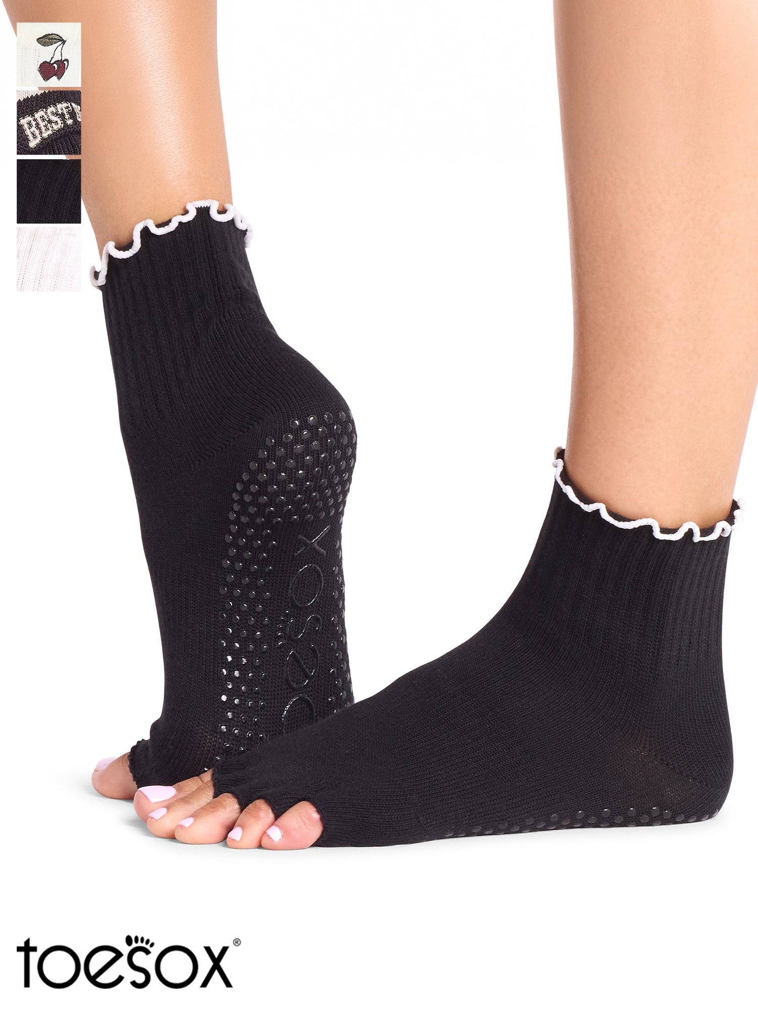 [ToeSox] Melody（半趾）防滑袜/瑜伽普拉提防滑袜 中筒袜 25SS_D2 2502