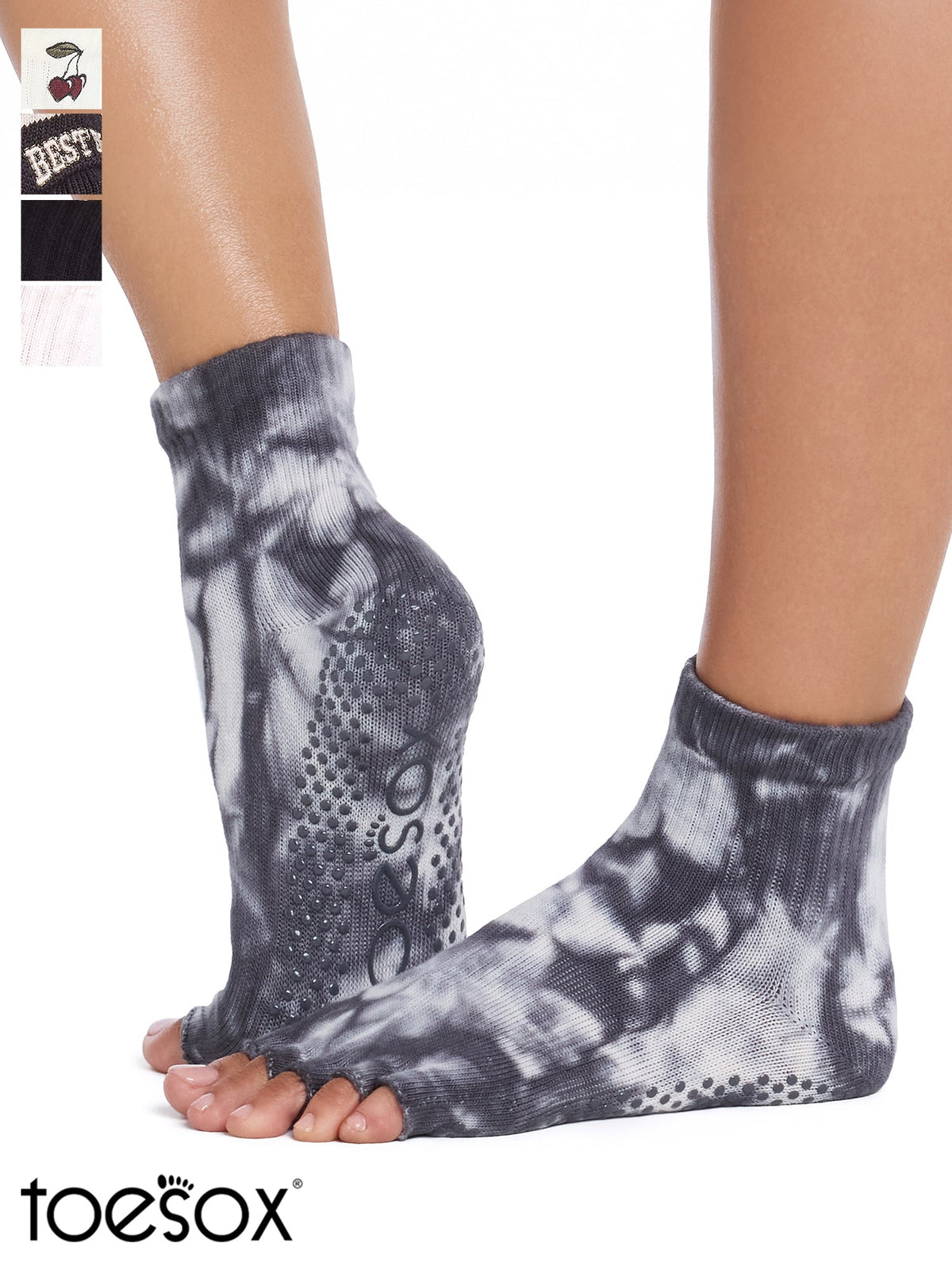 [ToeSox] Melody（半趾）防滑袜/瑜伽普拉提防滑袜 中筒袜 25SS_D2 2502