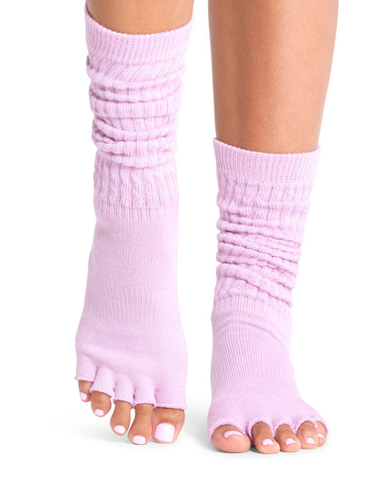 [ToeSox] Slouch (Half-Toe) Grip Socks / Yoga Pilates Socks with Anti-Slip 25SS_D2 2502 Crew Length