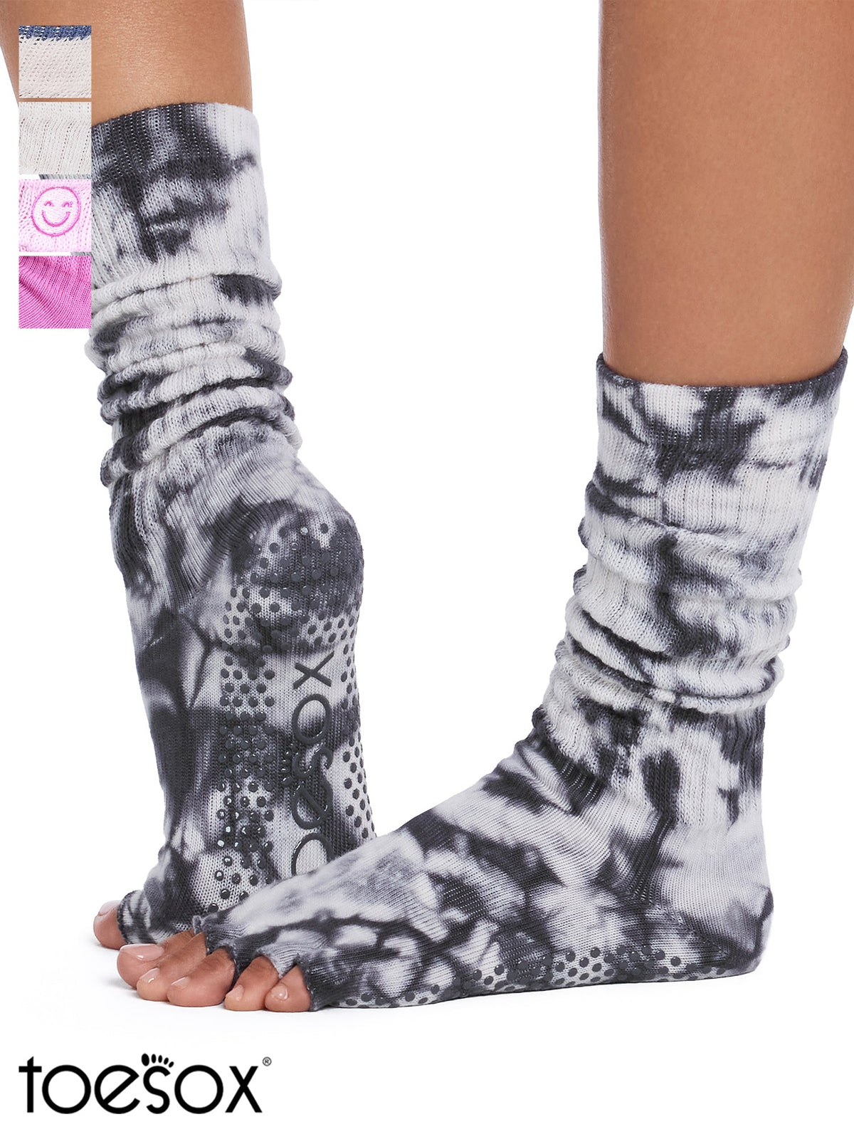 [ToeSox] 半趾防滑袜/瑜伽普拉提袜 25SS_D2 2502 中筒袜
