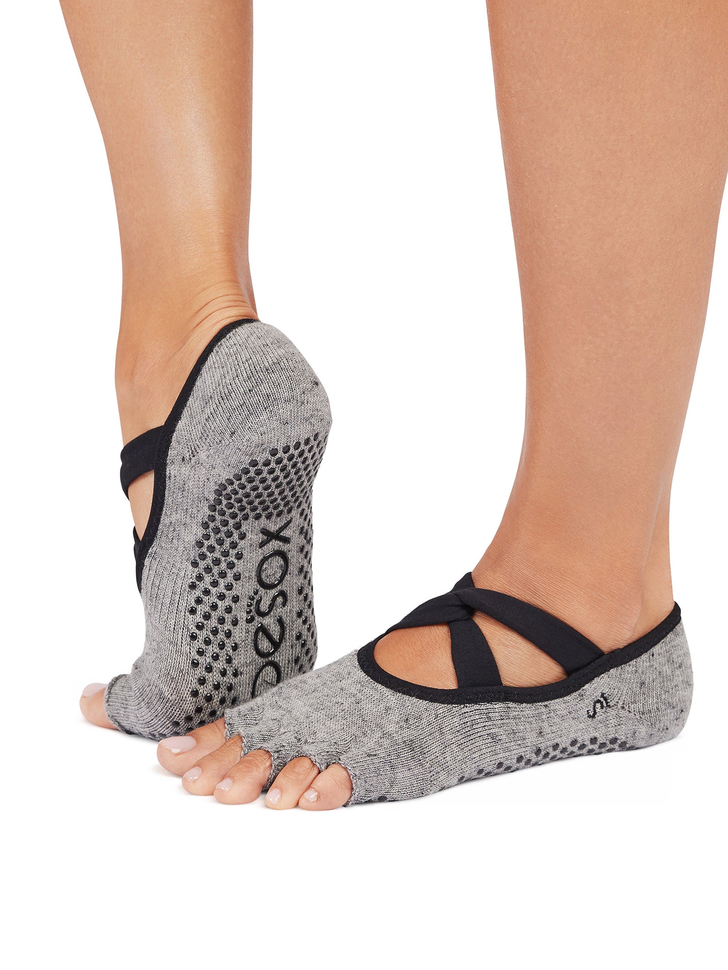 [ToeSox] Ivy アイビー（Half-Toe／つま先なし）グリップ ソックス ／ ヨガ ピラティス 滑り止め付 靴下 25SS_D1