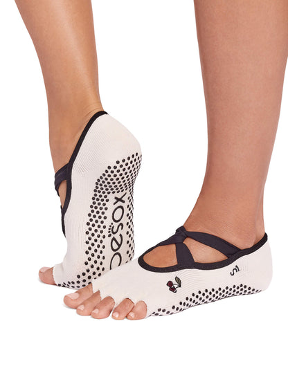 [ToeSox] Ivy アイビー（Half-Toe／つま先なし）グリップ ソックス ／ ヨガ ピラティス 滑り止め付 靴下 26SS_D1