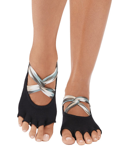 [ToeSox] Ivy Ultra Fine Knit アイビー ウルトラファインニット（Half-Toe／つま先なし） グリップ ソックス ／ ヨガ ピラティス 滑り止め付 靴下 25FW_D1 2507