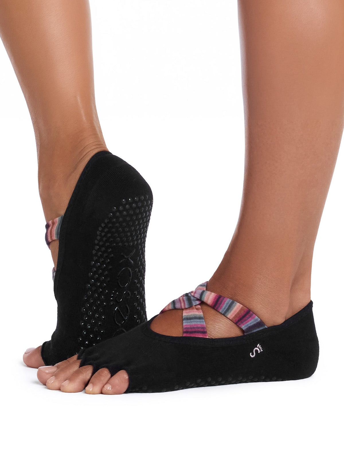 [限定SALE][ToeSox] Ivy Ultra Fine Knit アイビー ウルトラファインニット（Half-Toe／つま先なし） グリップ ソックス ／ ヨガ ピラティス 滑り止め付 靴下 [EX]  26FW_D2