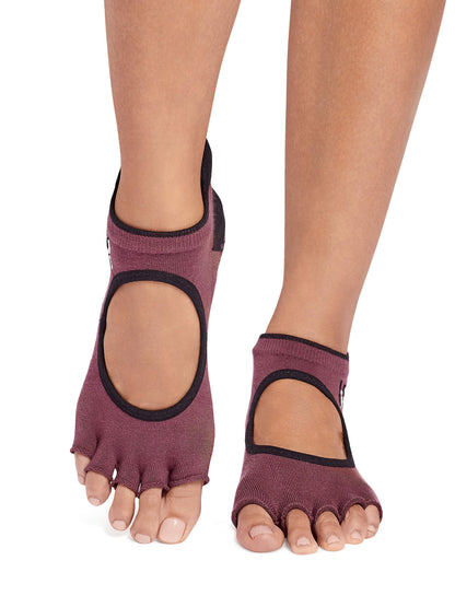 [ToeSox] Bellarina Ultra Fine Knit ベラリナ ウルトラファインニット（Half-Toe／つま先なし） グリップ ソックス ／ ヨガ ピラティス 滑り止め付 靴下 26SS_D1