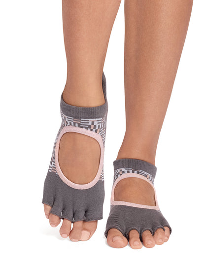 [ToeSox] Bellarina Ultra Fine Knit ベラリナ ウルトラファインニット（Half-Toe／つま先なし） グリップ ソックス ／ ヨガ ピラティス 滑り止め付 靴下 26SS_D2