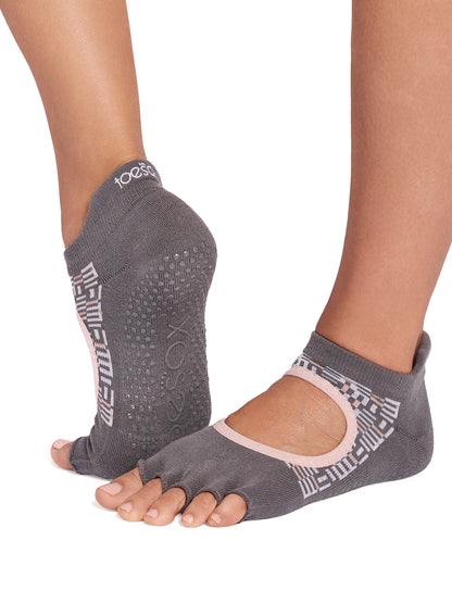 [ToeSox] Bellarina Ultra Fine Knit ベラリナ ウルトラファインニット（Half-Toe／つま先なし） グリップ ソックス ／ ヨガ ピラティス 滑り止め付 靴下 26SS_D2