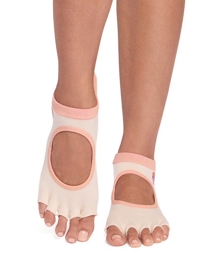 [ToeSox] Bellarina Ultra Fine Knit ベラリナ ウルトラファインニット（Half-Toe／つま先なし） グリップ ソックス ／ ヨガ ピラティス 滑り止め付 靴下 26SS_D3