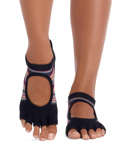 [限定SALE][ToeSox] Bellarina Ultra Fine Knit ベラリナ ウルトラファインニット（Half-Toe／つま先なし） グリップ ソックス ／ ヨガ ピラティス 滑り止め付 靴下 26FW_D2
