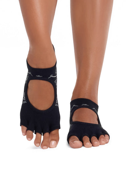 [限定SALE][ToeSox] Bellarina Ultra Fine Knit ベラリナ ウルトラファインニット（Half-Toe／つま先なし） グリップ ソックス ／ ヨガ ピラティス 滑り止め付 靴下 26FW_D2