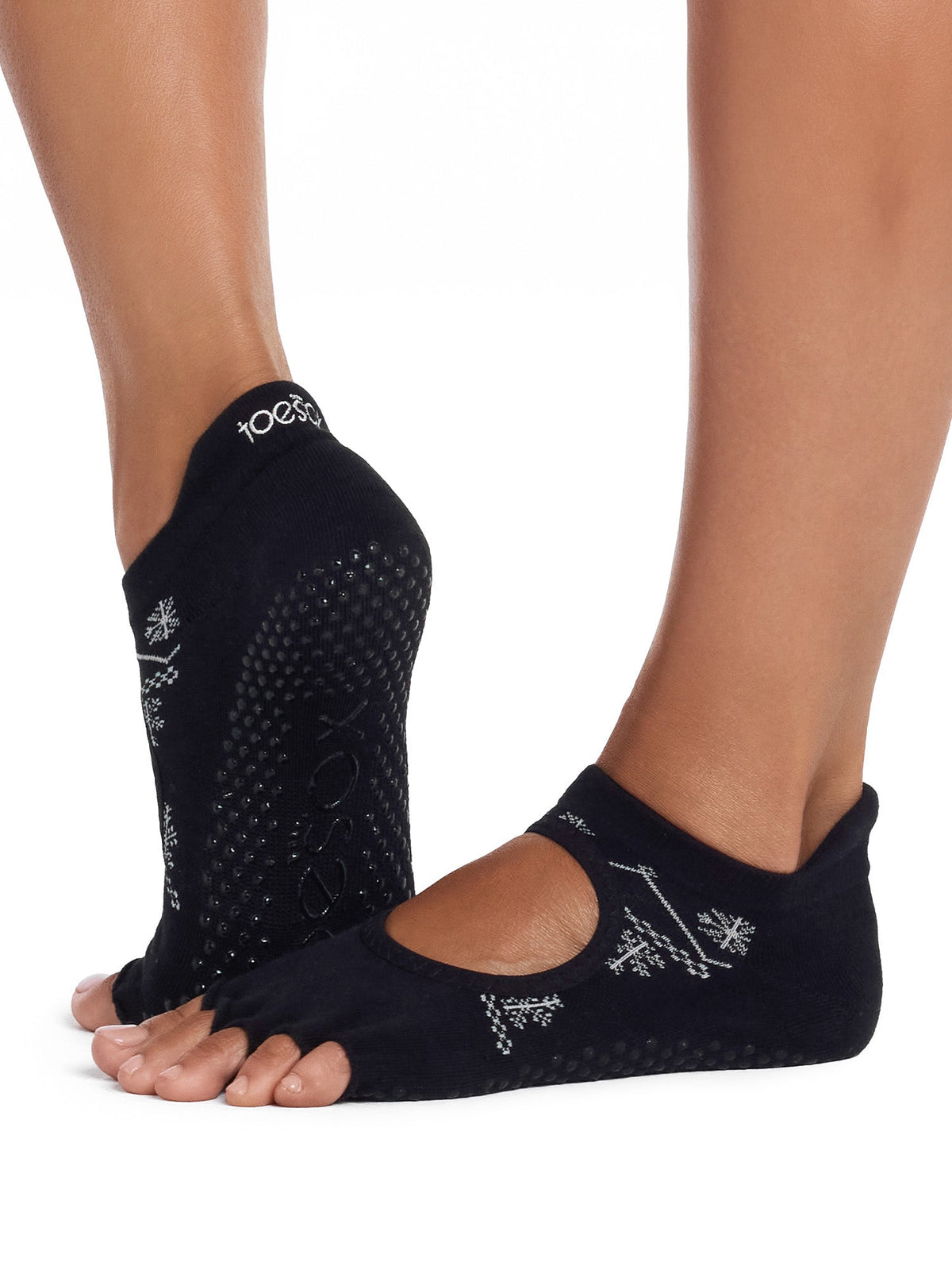 [限定SALE][ToeSox] Bellarina Ultra Fine Knit ベラリナ ウルトラファインニット（Half-Toe／つま先なし） グリップ ソックス ／ ヨガ ピラティス 滑り止め付 靴下 26FW_D2