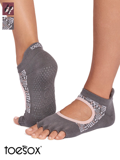 [ToeSox] Bellarina Ultra Fine Knit ベラリナ ウルトラファインニット（Half-Toe／つま先なし） グリップ ソックス ／ ヨガ ピラティス 滑り止め付 靴下 26SS_D2