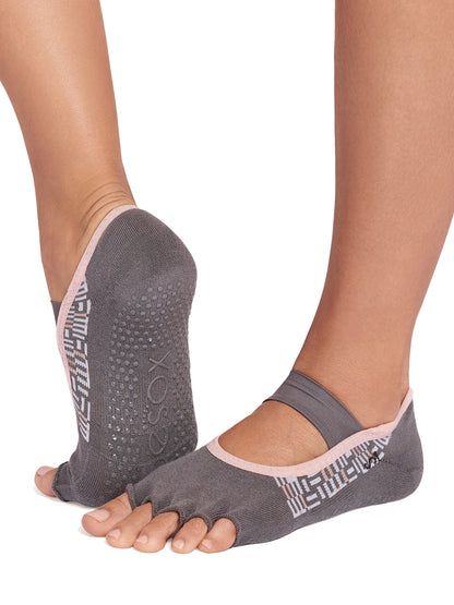 [ToeSox] Mia Ultra Fine Knit ミア ウルトラファインニット（Half-Toe／つま先なし） グリップ ソックス ／ ヨガ ピラティス 滑り止め付 靴下 26SS_D2