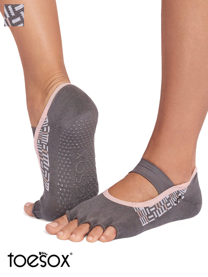 [ToeSox] Mia Ultra Fine Knit ミア ウルトラファインニット（Half-Toe／つま先なし） グリップ ソックス ／ ヨガ ピラティス 滑り止め付 靴下 26SS_D2