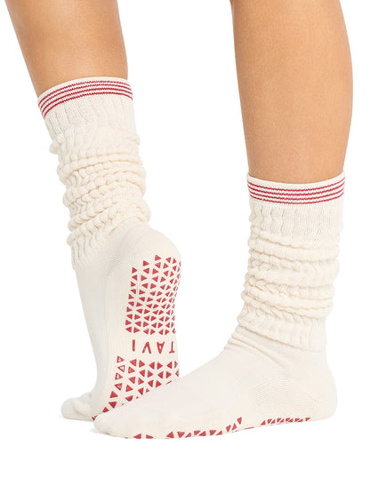 [TAVI] Stacy ステイシー グリップ ソックス ／ ヨガ ピラティス 滑り止め付 靴下 26SS_D1