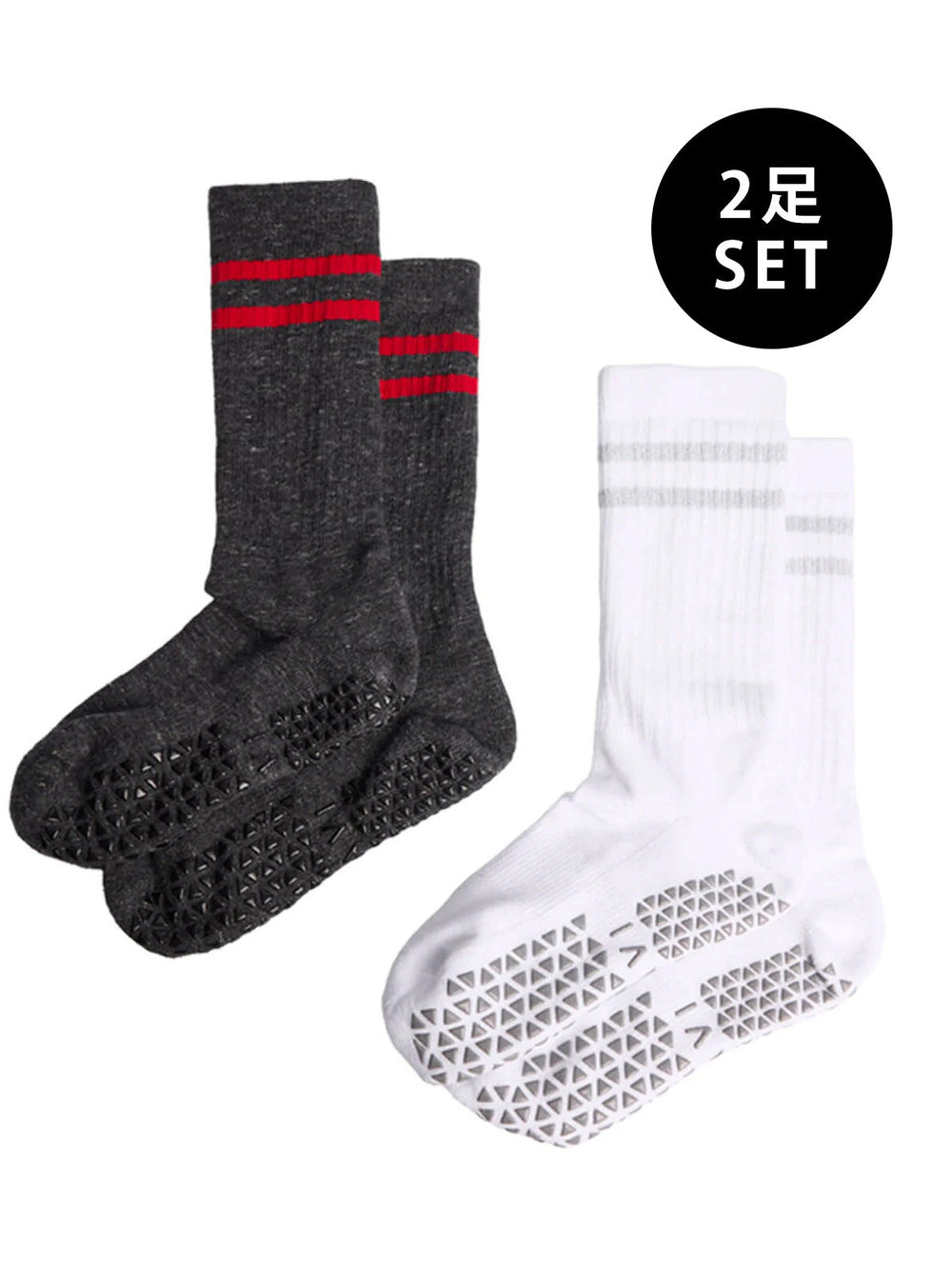 [TAVI by ToeSox] Kai カイ 2パック グリップ ソックス ／ ヨガ ピラティス 滑り止め付 靴下 24FW_D3