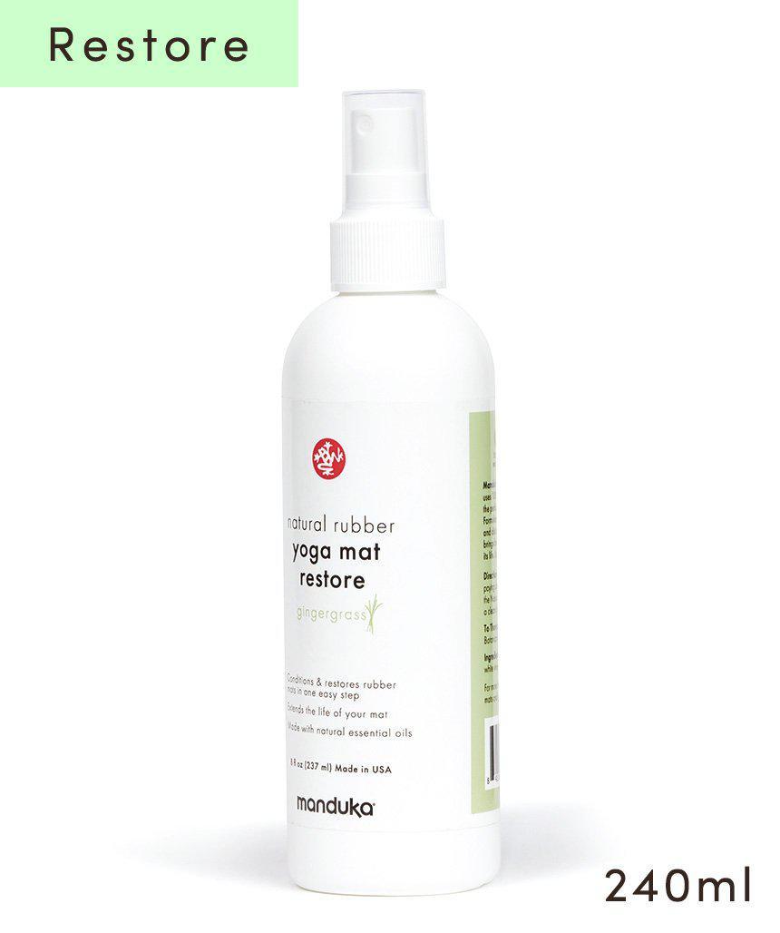 Manduka マンドゥカ マットウォッシュ リフレッシュ＆リストア 8oz(240ml) ヨガマットケア スプレー-ヨガマットクリーナー-ジンジャーグラス(リストア)-8oz(240ml)-即納