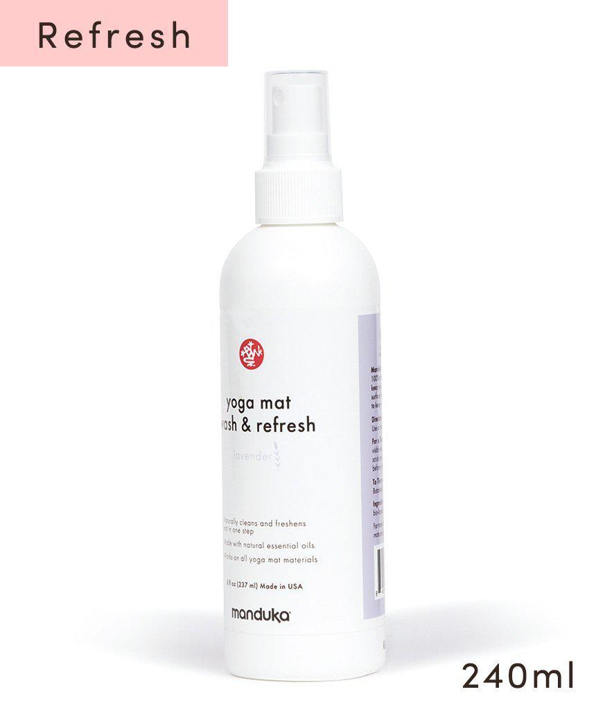 Manduka マンドゥカ マットウォッシュ リフレッシュ＆リストア 8oz(240ml) ヨガマットケア スプレー-ヨガマットクリーナー-ラベンダー(リフレッシュ)-8oz(240ml)-即納