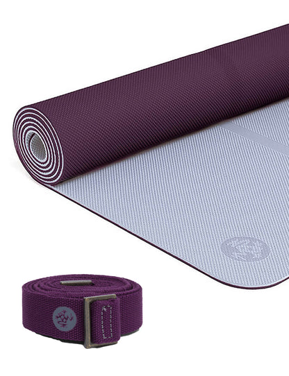 Manduka 瑜伽套装 B [Begin 瑜伽垫 x 瑜伽垫吊带] [优惠 1450 日元] *优惠券不可使用 Manduka