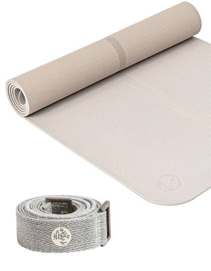 Manduka 瑜伽套装 B [Begin 瑜伽垫 x 瑜伽垫吊带] [优惠 1450 日元] *优惠券不可使用 Manduka