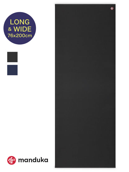 [Manduka]PROlite プロライト ヨガマット ロング&amp;ワイド 5mm（76cm×200cm）ブラックマット 26SS