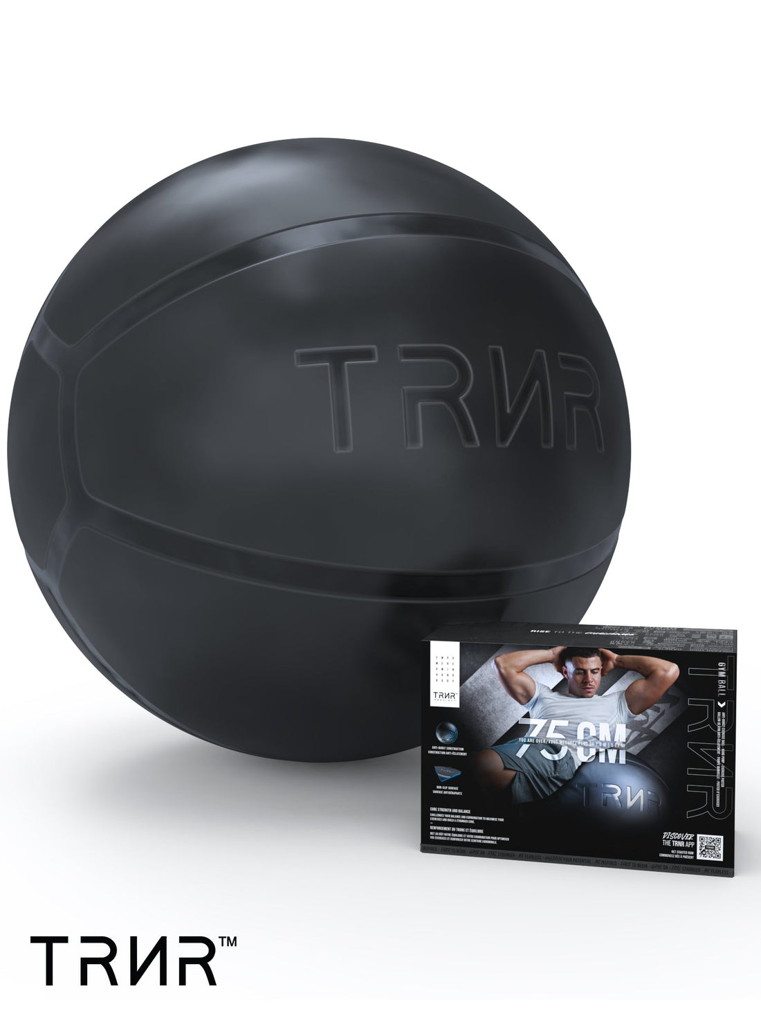 [TRNR] ジムボール（直径75cm）｜GYM BALL 75CM トレイナー-Puravida! プラヴィダ　ヨガ ピラティス フィットネスショップ