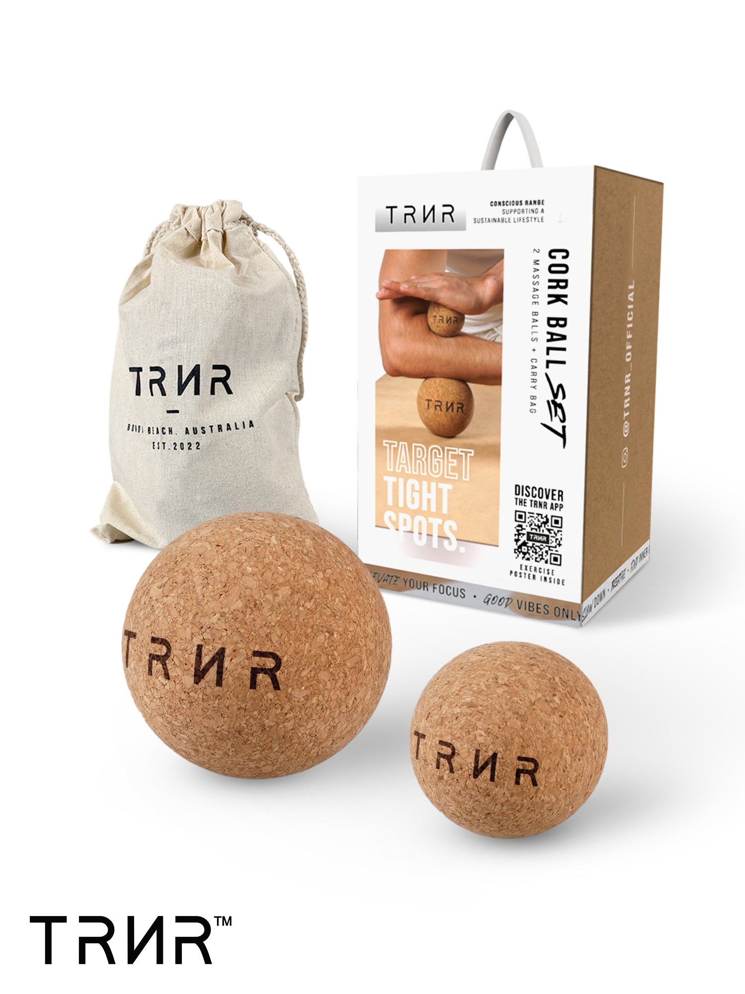 [TRNR] コルクボールセット｜CORK BALLS SET-Puravida! プラヴィダ　ヨガ ピラティス フィットネスショップ