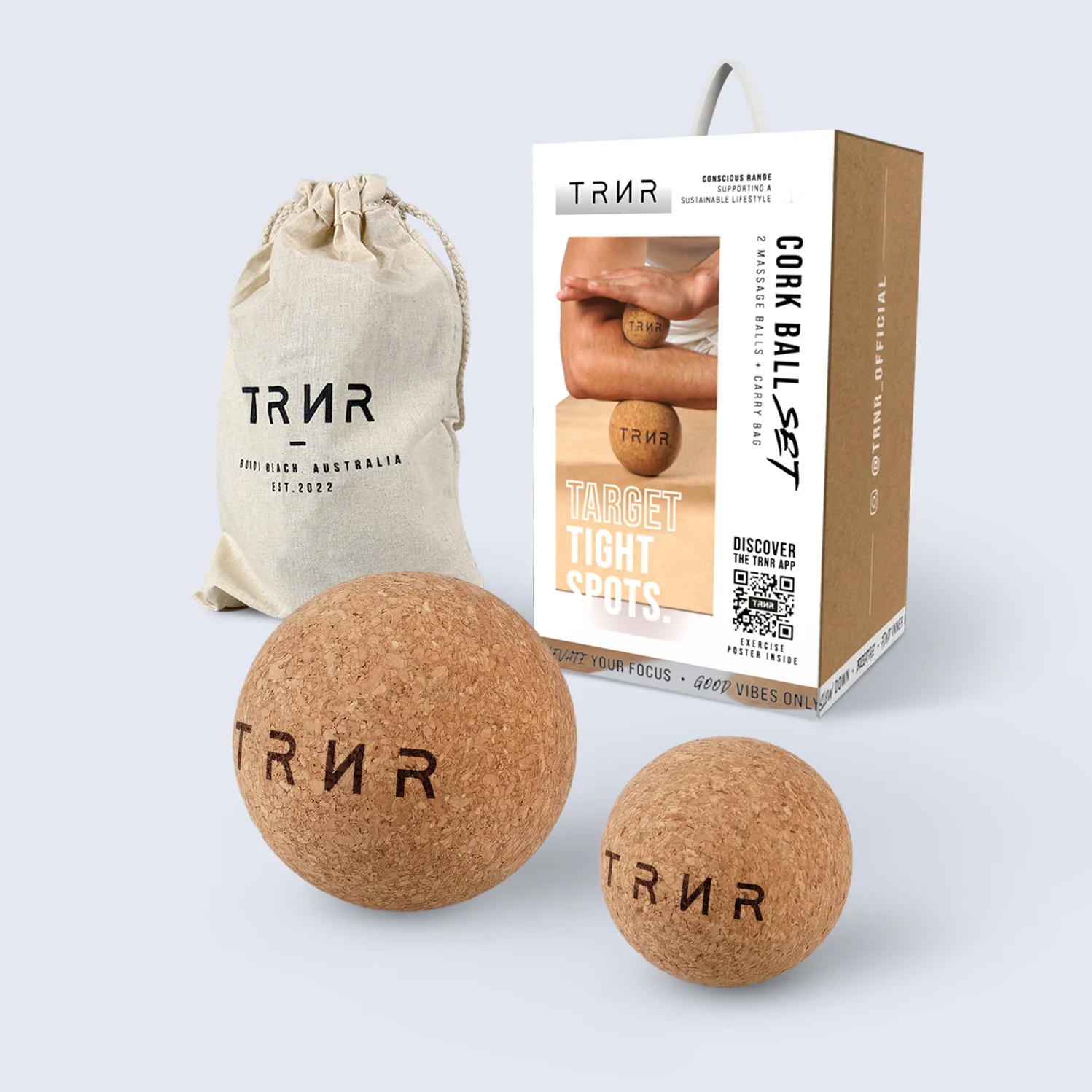 [TRNR] コルクボールセット｜CORK BALLS SET-Puravida! プラヴィダ　ヨガ ピラティス フィットネスショップ