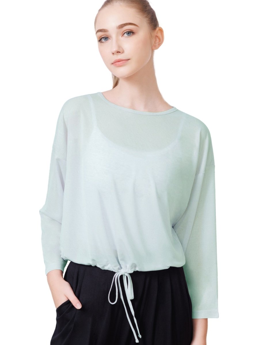 【定価9,500円】ルルレモン　長袖　ブラトップ　４　ブルー　グレー　ヨガウェア 定価9,500円】ルルレモン 長袖 ブラトップ 4 ブルー グレー