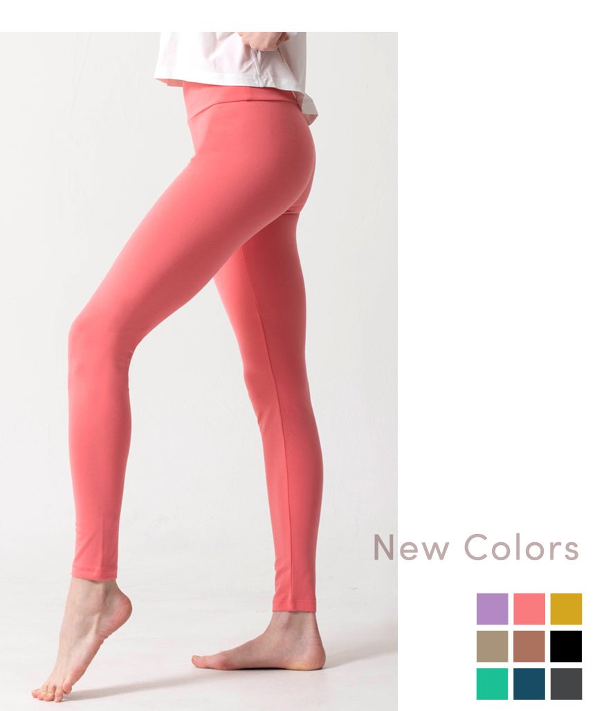 新色[Loopa] ルーパ ストレッチコットンヨガレギンス Strech Cotton Yoga Leggings / ヨガパンツ ボトムス ヨガウェア [A] 20_1-Puravida! プラヴィダ　ヨガ ピラティス フィットネスショップ