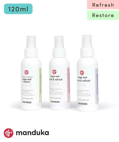 [Manduka] マットウォッシュスプレー（120ml） リフレッシュ ＆ リストア / MatWash Renew Restore ケア用品 ヨガマットクリーナー マンドゥカ CORE [A] 60_1 QQ-Puravida! プラヴィダ　ヨガ ピラティス フィットネスショップ