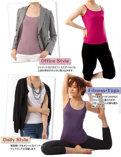 [Loopa] ルーパ キャミソール プレーン Yogawear Camisole plain / ヨガウェア ヨガトップス [SOFF]-Puravida! プラヴィダ　ヨガ ピラティス フィットネスショップ