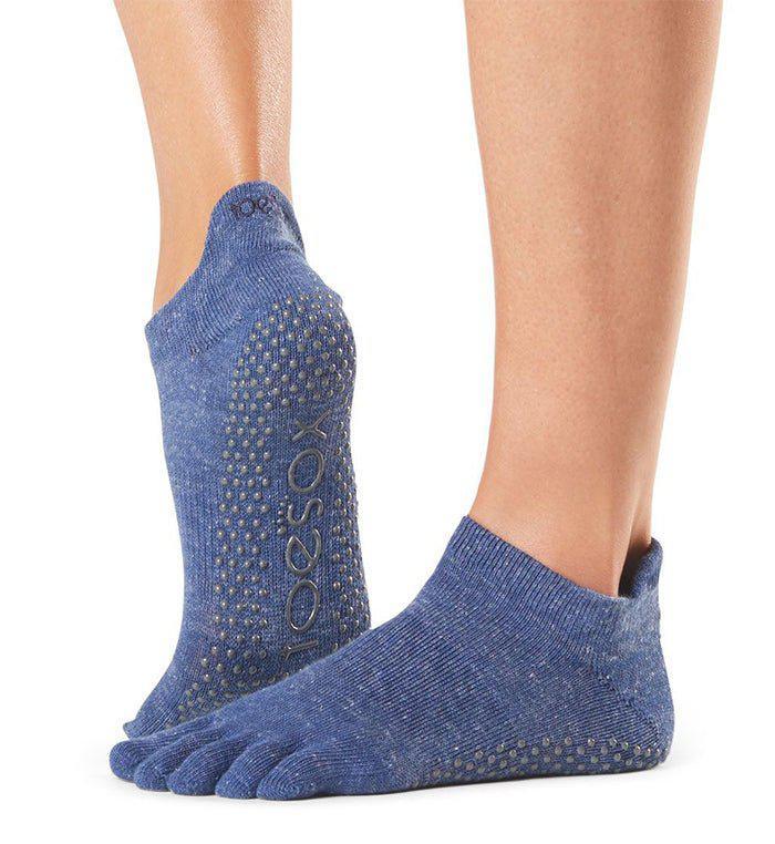 [TOESOX] ローライズ（Full-Toe) グリップ ソックス / ヨガ 滑り止め付き 靴下 23SS -Manduka マンドゥカ ヨガマット ヨガグッズ ヨガウェア ヨガ _ネイビーブルー