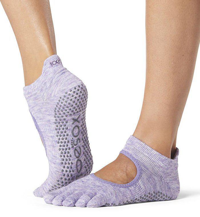 [TOESOX] ベラリナ（Full-Toe) グリップ ソックス / ヨガ 滑り止め付き 靴下 22FW -Manduka マンドゥカ ヨガマット ヨガグッズ ヨガウェア ヨガ #カラー_ヘザーパープル