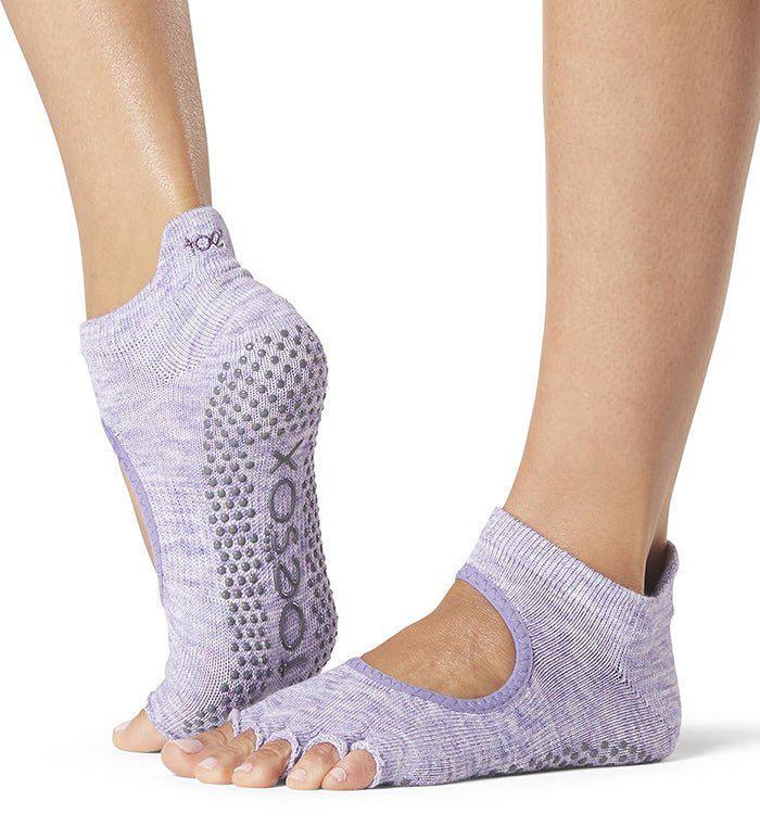 [TOESOX] ベラリナ（Half-Toe) グリップ ソックス / ヨガ 滑り止め付き 靴下 23SS -Manduka マンドゥカ ヨガマット ヨガグッズ ヨガウェア ヨガ #カラー_ヘザーパープル