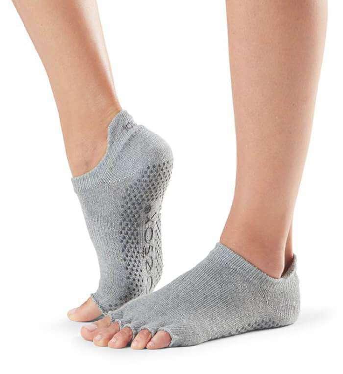 [TOESOX] ローライズ（Half-Toe) グリップ ソックス/ ヨガ 滑り止め付き下 23SS -Manduka マンドゥカ ヨガマット ヨガグッズ ヨガウェア ヨガ #カラー_ヘザーグレー