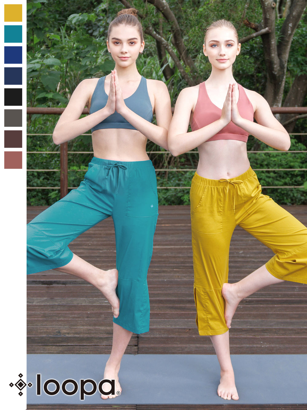 Loopa] Loopa Flow Yoga Pants (3/4 Length) / Yoga Wear Yoga Pants Sports  Running Daily 23SS - Puravida! Puravida Yoga Fitness Shop – Puravida! プラヴィダ  ヨガ ピラティス フィットネスショップ