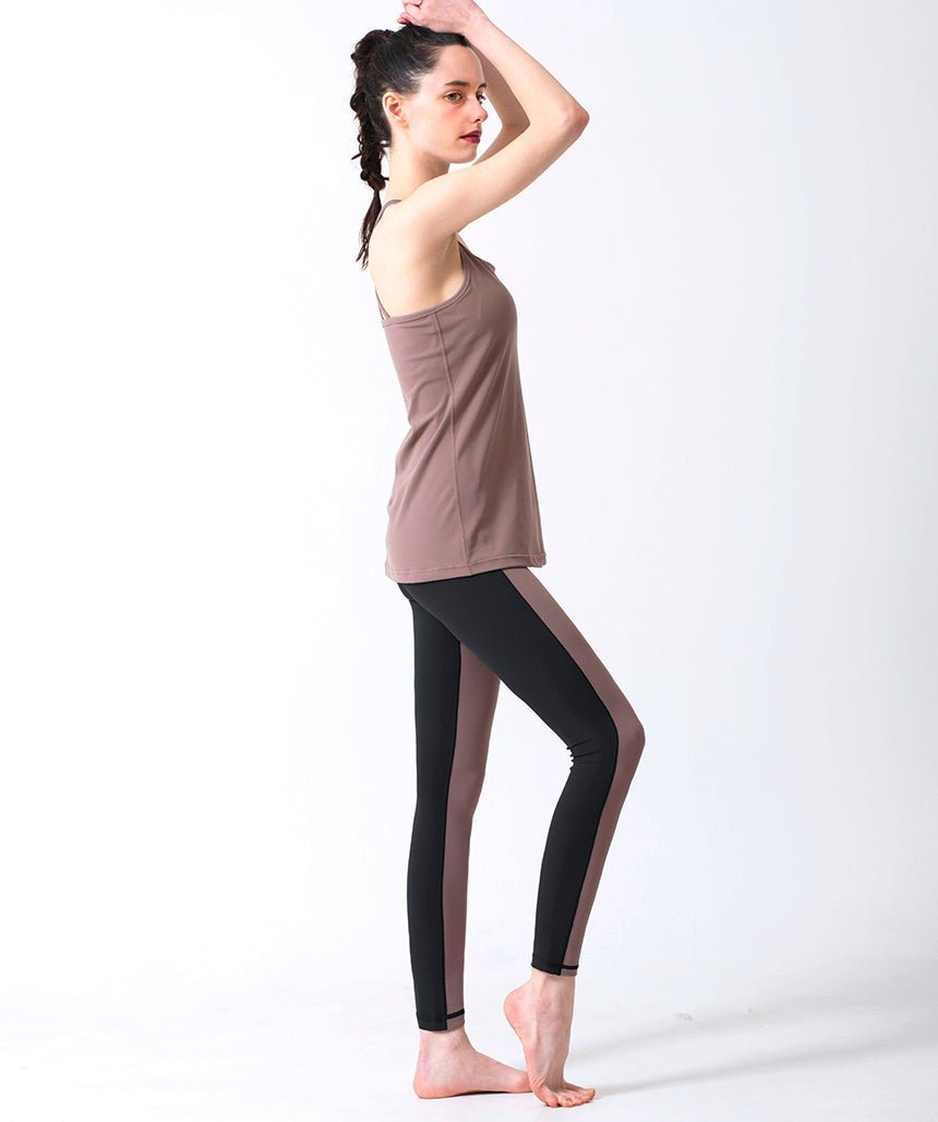 [新作割引10%OFF][Loopa] ルーパ デイリーヨガレギンス（バイカラー）daily yoga leggings bicolor ヨガパンツ/ ヨガウェア 22SS - Puravida! プラヴィダ　ヨガ フィットネスショップ