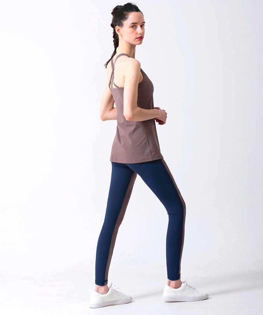 [新作割引10%OFF][Loopa] ルーパ デイリーヨガレギンス（バイカラー）daily yoga leggings bicolor ヨガパンツ/ ヨガウェア 22SS - Puravida! プラヴィダ　ヨガ フィットネスショップ