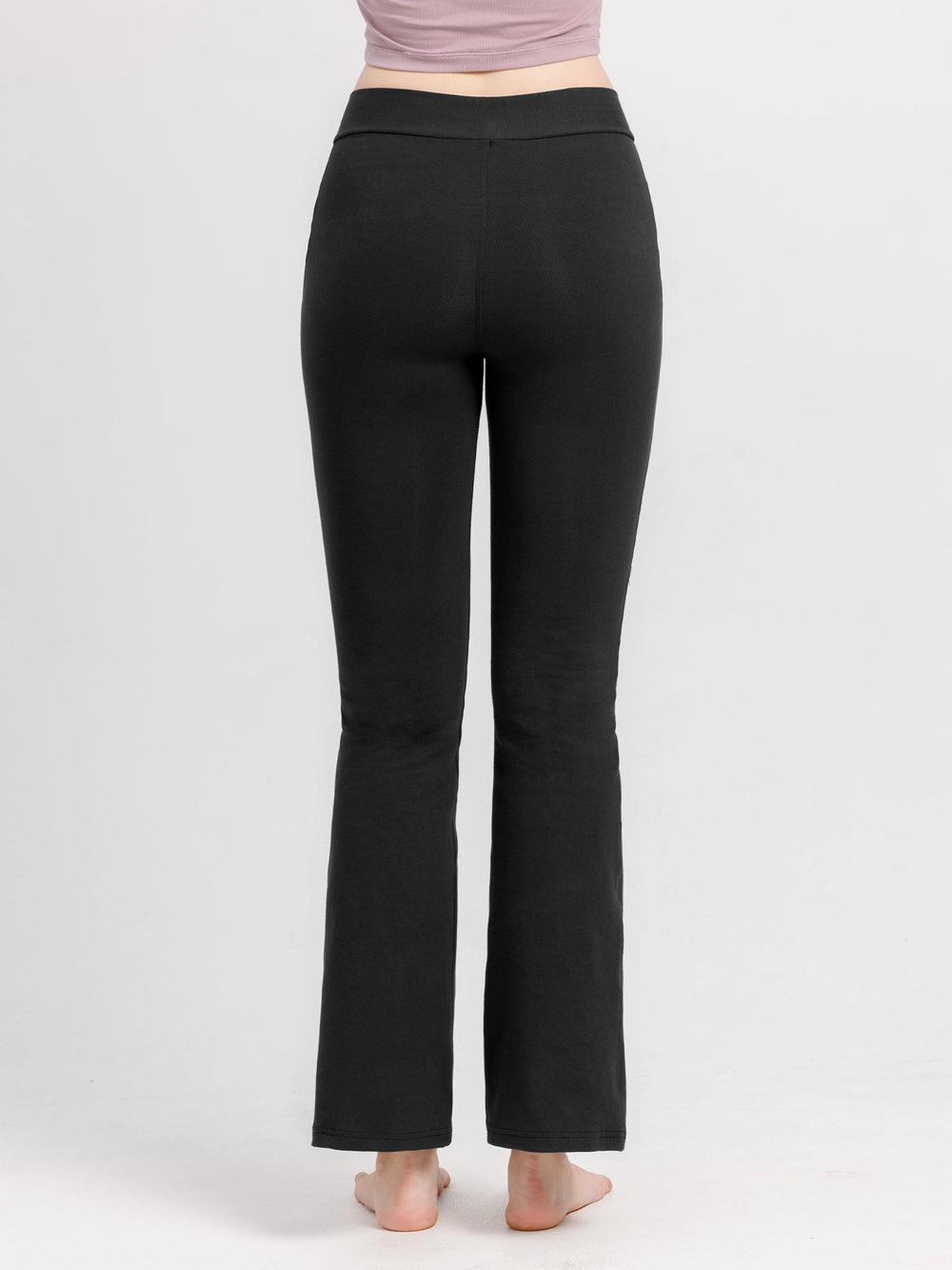 [Loopa] ルーパ コットンストレッチパンツ（Vフロント） Cotton stretch Yoga Pants V-front ヨガパンツ / ヨガウェア ボトムス [A] 20_1 - Puravida! プラヴィダ　ヨガ フィットネスショップ