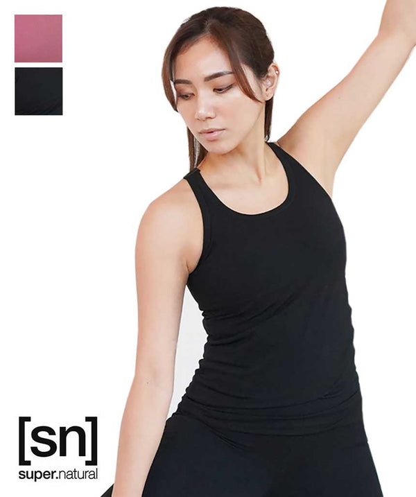 [[sn] super.natural] W RACERBACK TANK SUPERNATURAL LADY'S YOGA WEAR TANK TOP  SLEEVELESS WITH CUP / 23SS SNWJ10072 - Puravida! Puravida Yoga Fitness Shop  – Puravida! プラヴィダ ヨガ ピラティス フィットネスショップ